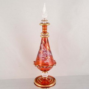 Glass Perfume Bottle - Red