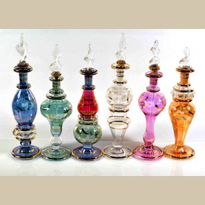 Set of 6 pieces of small Handmade perfume bottles